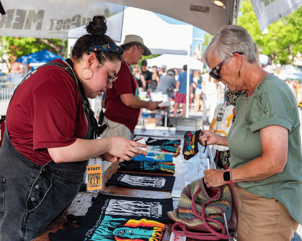 Merch Tent at Athfest 2024