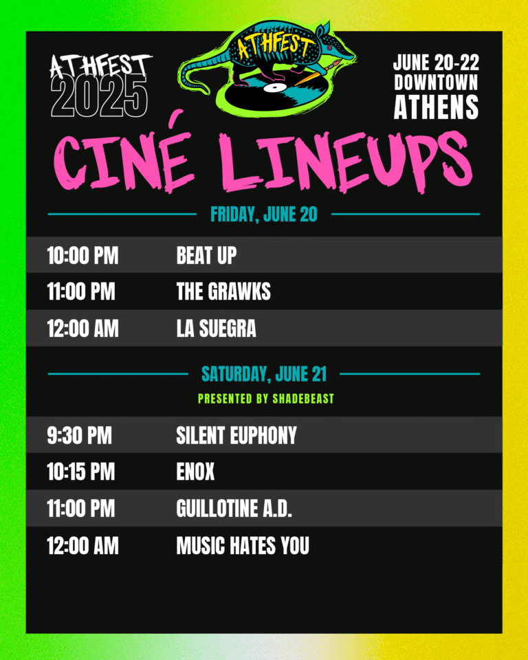AthFest 2025 Cine Lineup