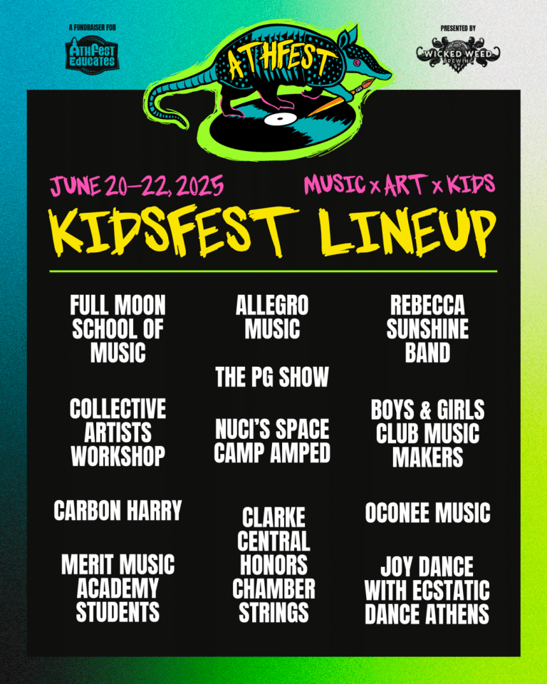Athfest 2025 Kidsfest Lineup poster