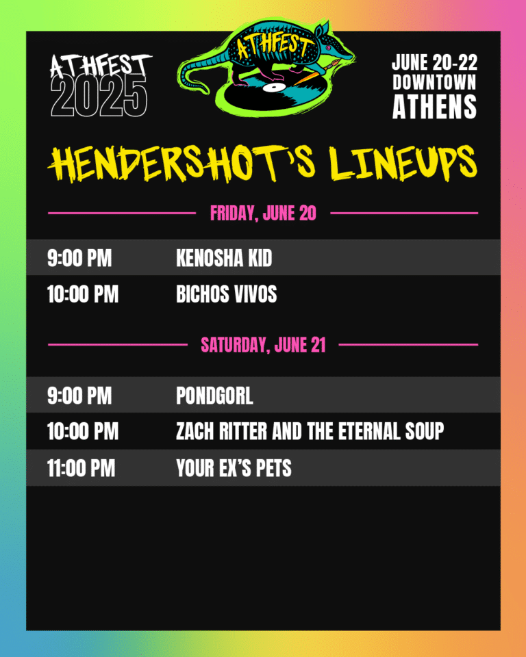 Hendershot's AthFest 2025 Lineup