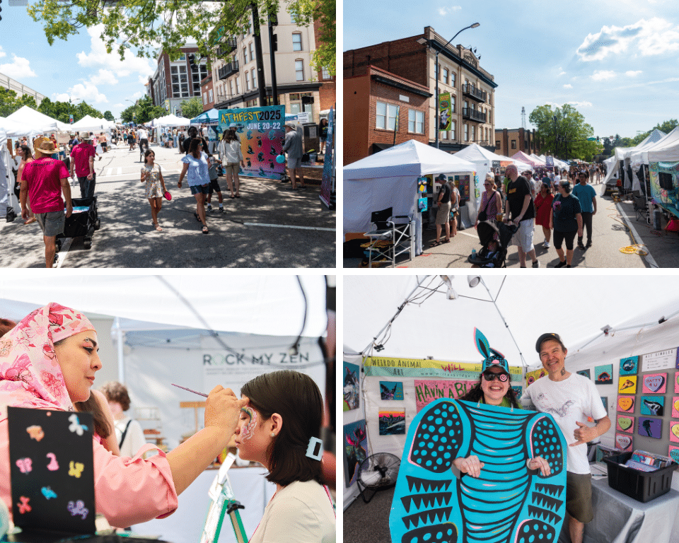 AthFest 2025 Artist Market Collage